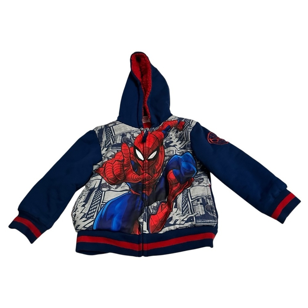 Marvel Spider-Man Kids Hoodie - Navy and Scarlet